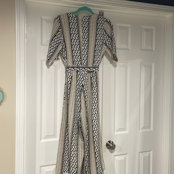 SHEIN jumpsuit, wide legs, short sleeves, zipper back, tie belt - Picture 7 of 7